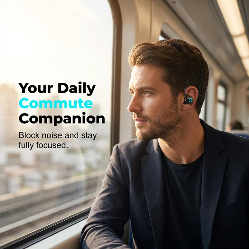 Wireless Earhook Bluetooth 5.2 Earbud Stereo Sports Earphone - სურათი 9