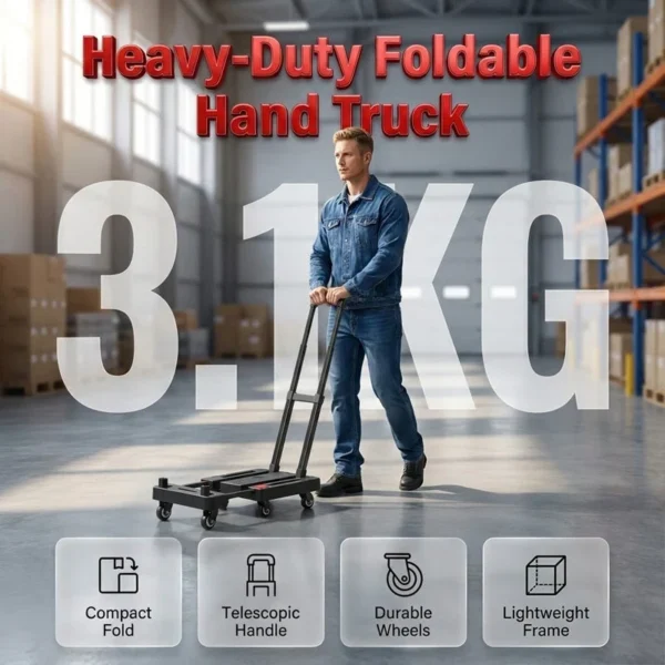 ⏳🔥LIMITED-TIME 50% OFF! 📦Foldable, quiet handcart