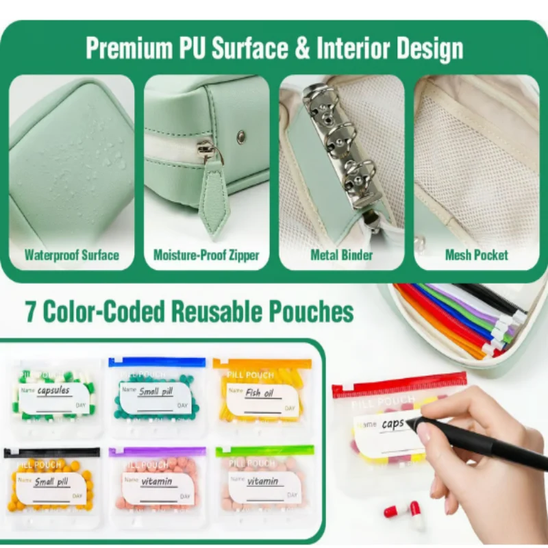 A8 Waterproof Pill Organizer Set - Image 7