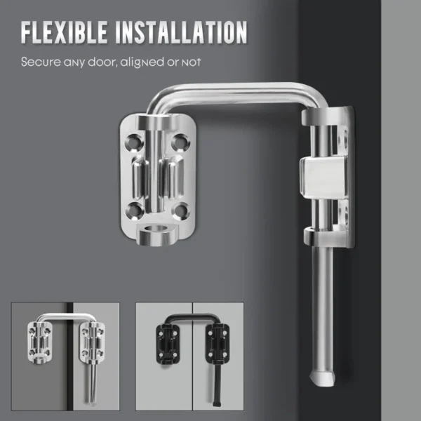 Multi-Angle Security Barrel Bolt Latch