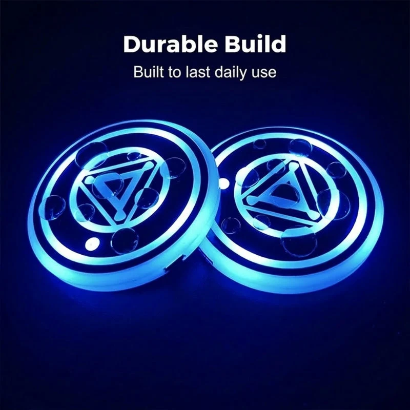 Rechargeable LED Car Cup Holder Lights - სურათი 6
