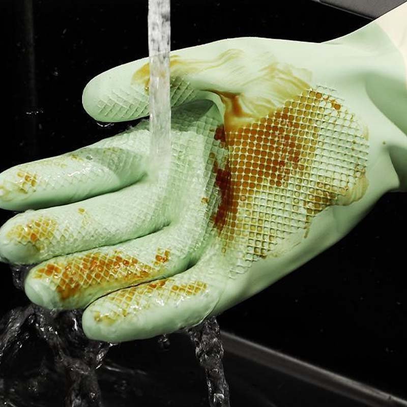 Reusable Non-Slip Dishwashing Cleaning Gloves - Image 7