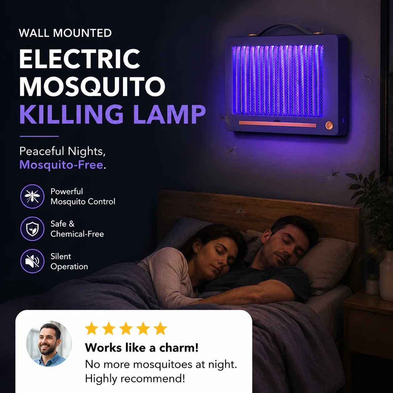 🦟 50% OFF NOW! ☀️Wall Mounted Electric Mosquito Killing Lamp🏠 - Image 16