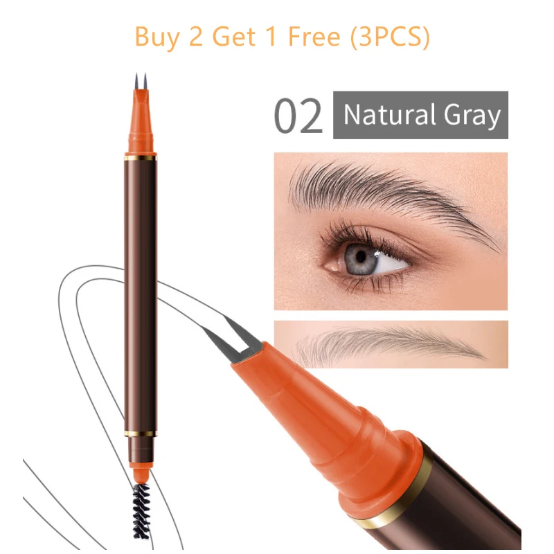 Dual-Ended 2-Fork Liquid Eyebrow Pen - Image 13
