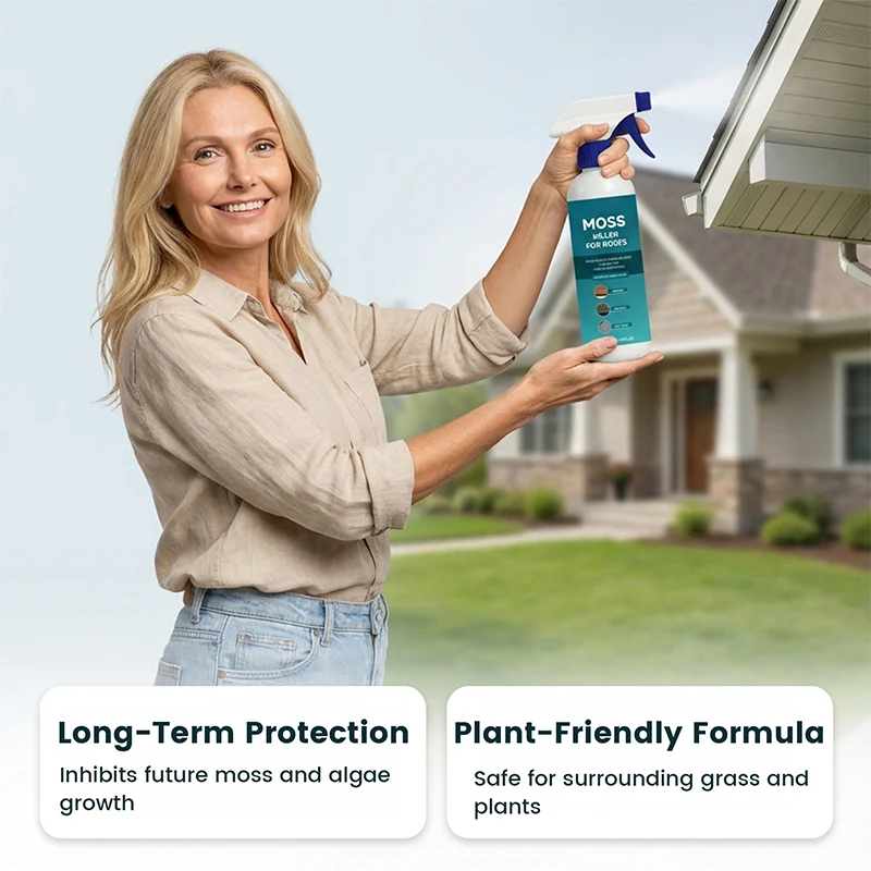 🤩Limited Buy 2 Get 1 Free!🌧️Multi-Surface Roof Moss & Algae Cleaner Spray 🏠✨ - Image 5