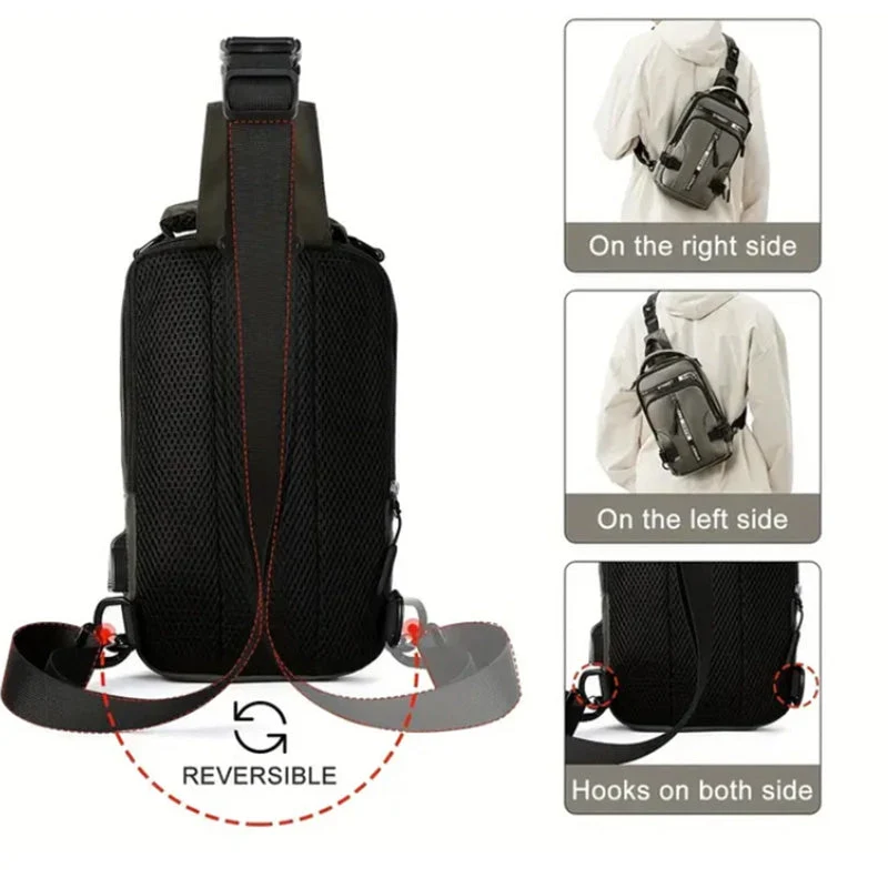 Stylish Casual Shoulder Multifunctional Crossbody Bag - Image 5