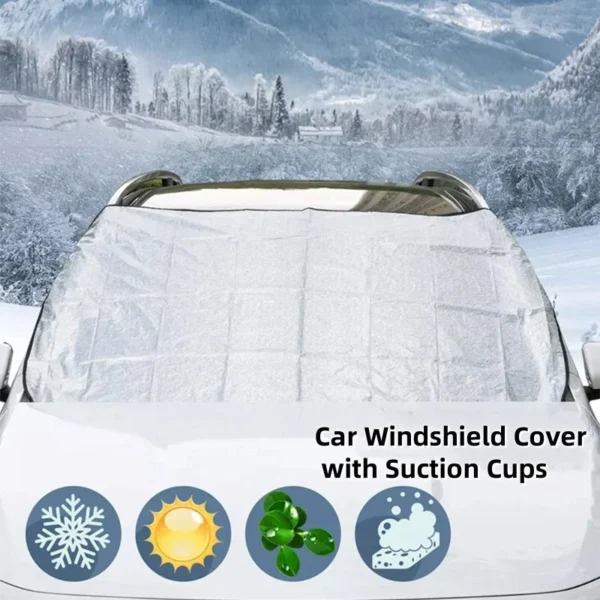 Car Windshield Cover with Suction Cups