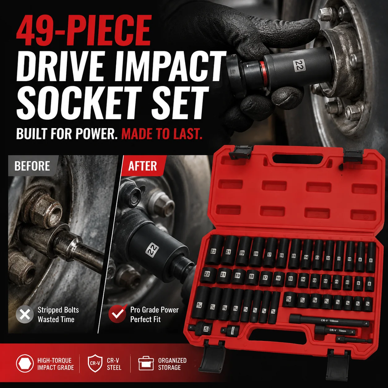 📢📢49% OFF⏰Drive Impact Socket Set - Image 7