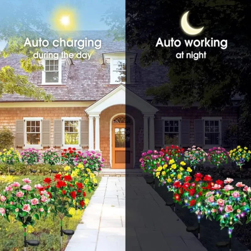 💐Limited-time 50% off⏰Simulation Azalea Flower Ground Stake Solar Light💐💡 - Image 2
