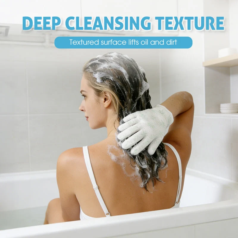 Rinse-Free Hair Cleansing Gloves for Oil Control (10-Pack) - Image 3