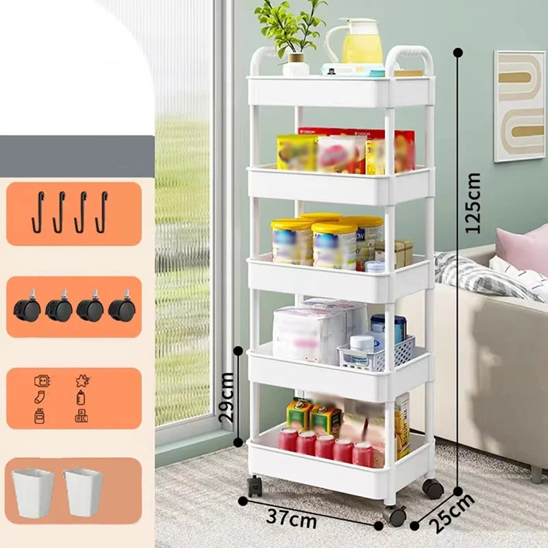 Mobile Kitchen Storage Organizer Rack - Image 2