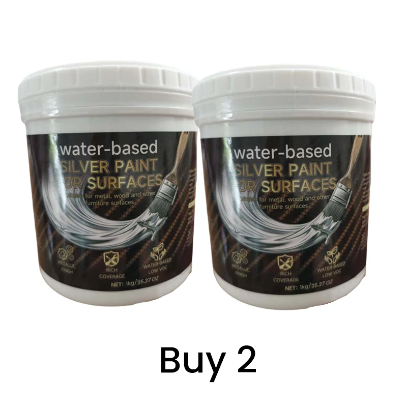 Water-Based Silver Paint for Metal & Wood - Image 11