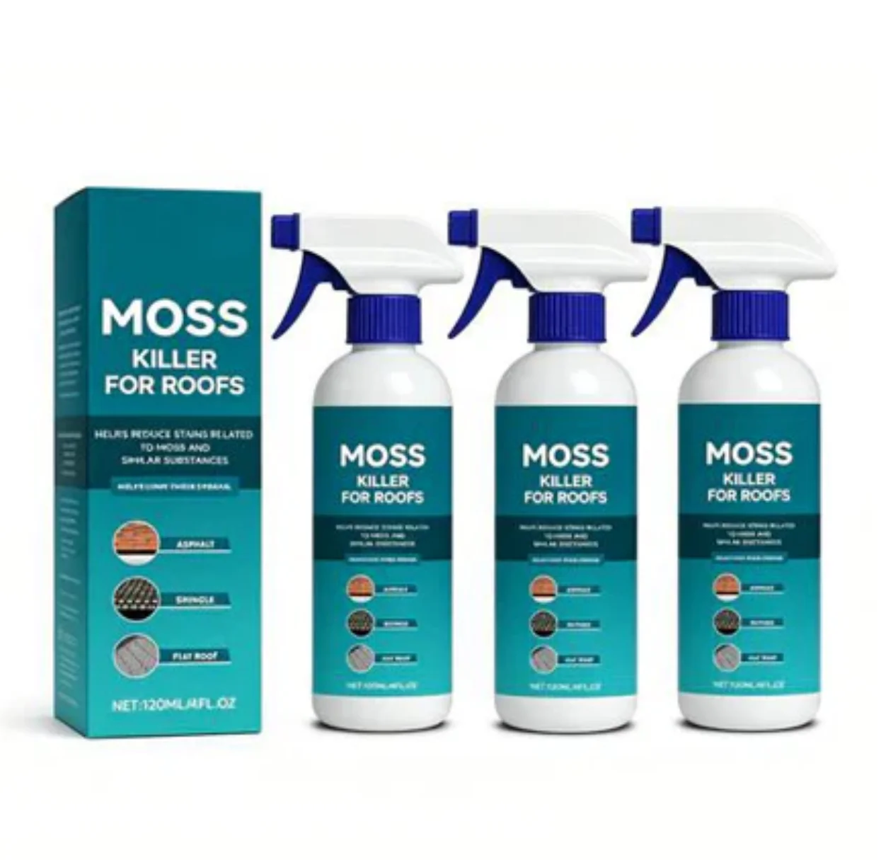 🤩Limited Buy 2 Get 1 Free!🌧️Multi-Surface Roof Moss & Algae Cleaner Spray 🏠✨ - Image 10