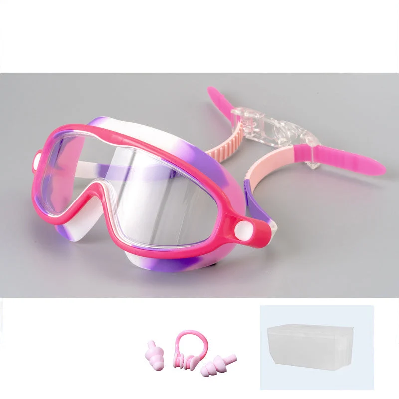 Anti-Fog Swimming Goggles for Kids with Nose Clip & Ear Plugs - Image 11