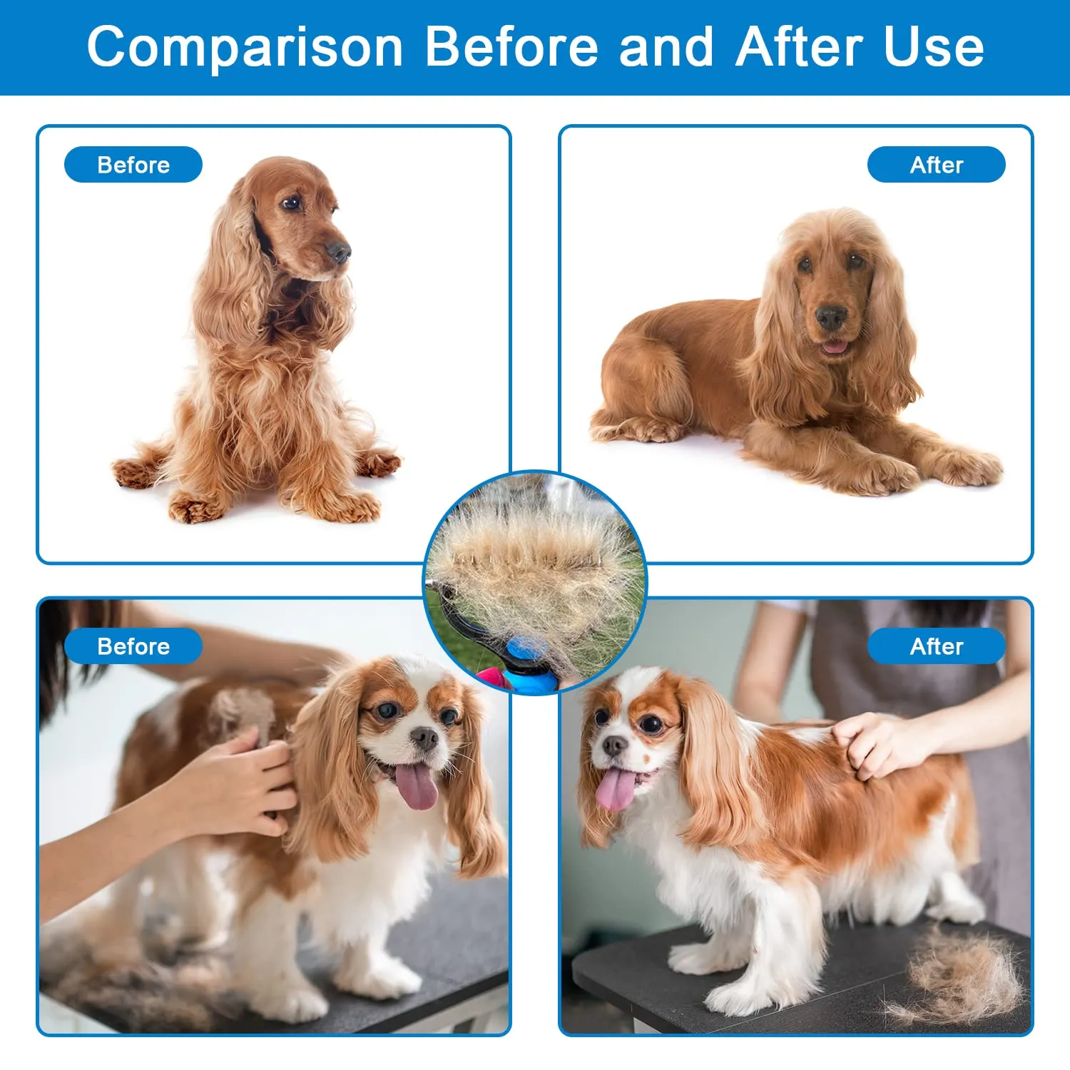 ⏰🔥LIMITED TIME 50% OFF! 🐾 Professional Deshedding Tool for Dogs & Cats – Gentle, Efficient & Fur-Free Home ✨💖 - Image 14