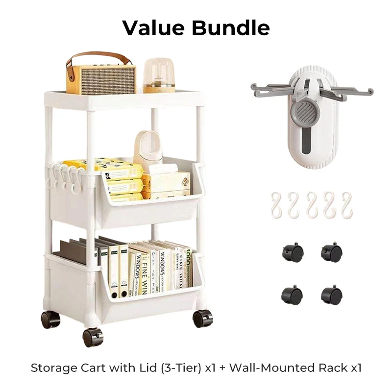 Multi-Tier Rolling Storage Cart for Narrow Spaces - Image 23