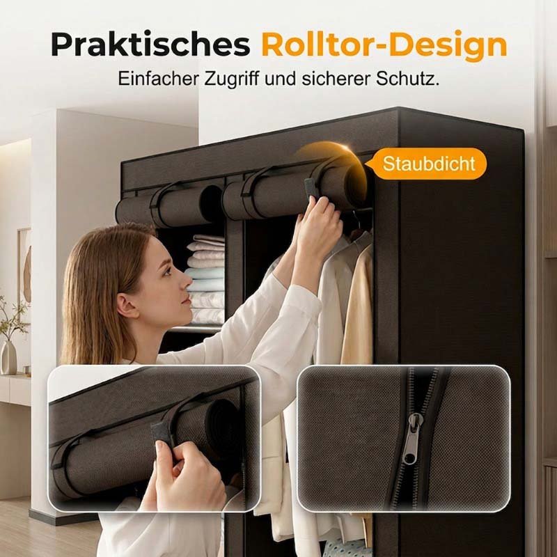 🔥Last Day Sale 49%🔥Easy-to-assemble wardrobe made of non-woven fabric - Image 14