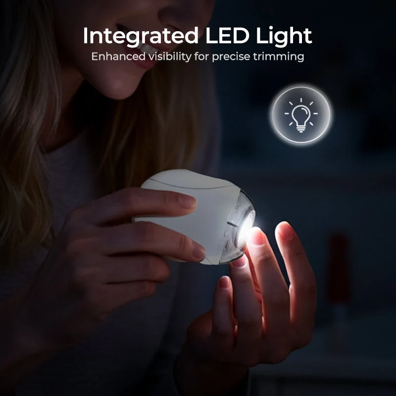 👶💅 360° rotary nail trimmer – LED light, quiet, safe for babies & adults! - Image 5