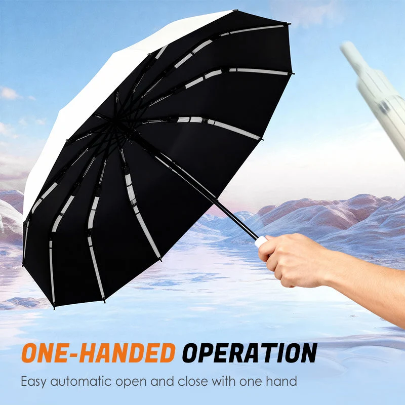 Durable Automatic Umbrella for Sun & Rain - Image 9
