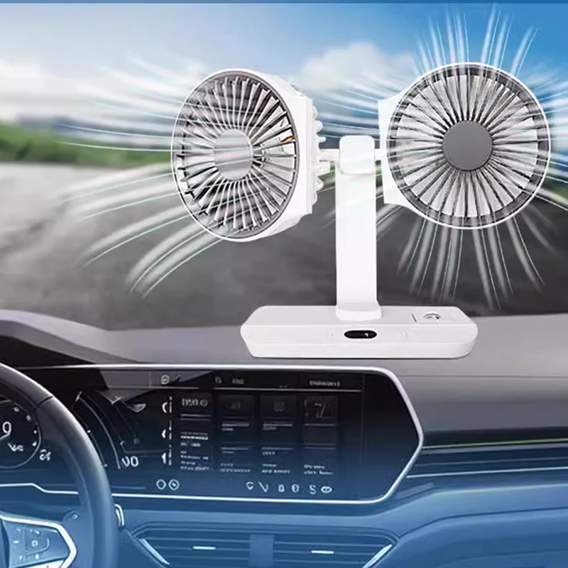 ⏳Time-limited Special⏰Desktop Oscillating Dual Head Fan🌬️ Powerful, Silent, Versatile😎 - Image 6