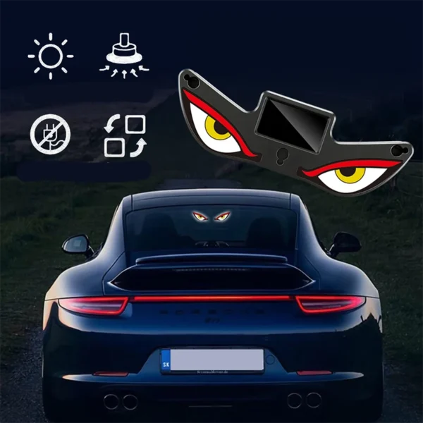 🔥 Hot Sale 50% OFF 🌟Solar Powered Devil's Eye LED Car Warning Light: Shine In Style 🚗💡