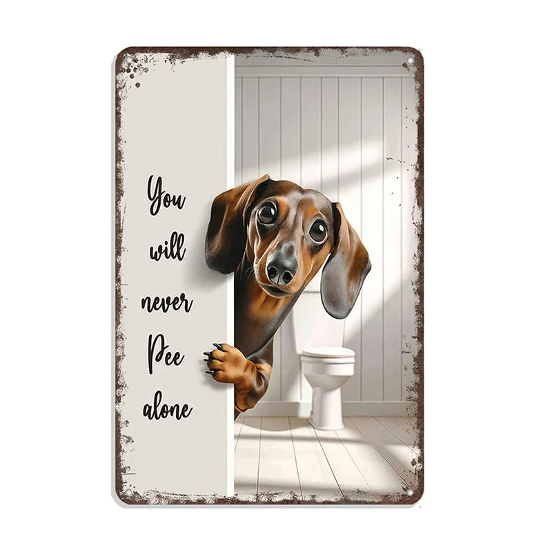 Cute Cat Bathroom Decor Sign - Image 12