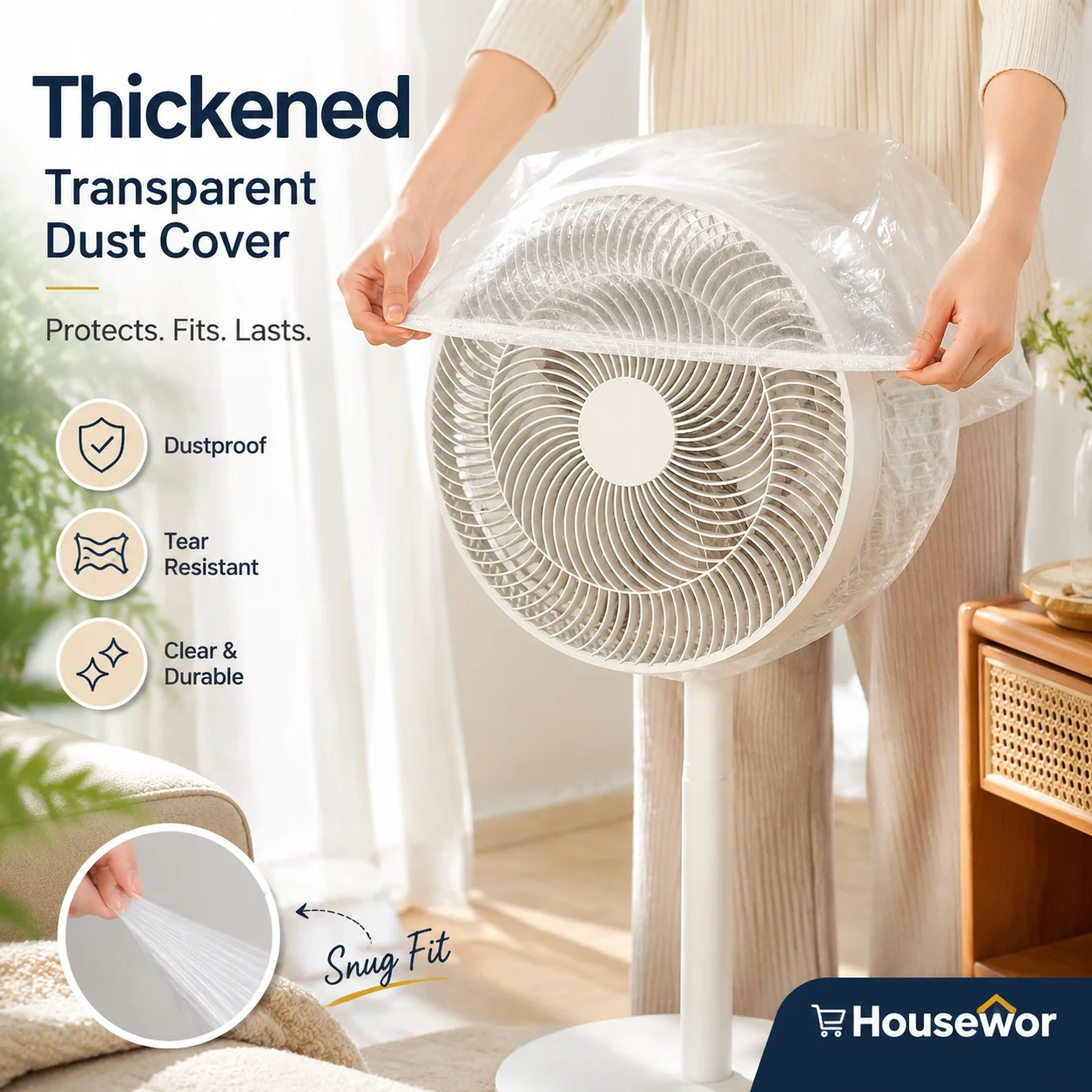 🏆Buy More Save More🎁Thickened Transparent Dust Cover– flexible, transparent, reusable📦✨