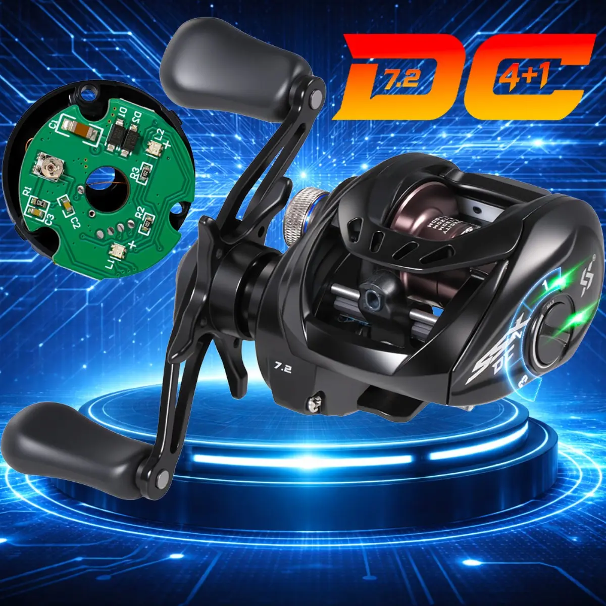 🌞Kick Off Spring With 50% Off!🎣DC Baitcasting Reel - Digital Brake System (Say Goodbye to Backlash!) - 7.2:1 High Speed - For Predatory Fishing in Freshwater & Saltwater - Image 5