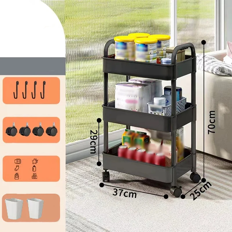Mobile Kitchen Storage Organizer Rack - Image 23