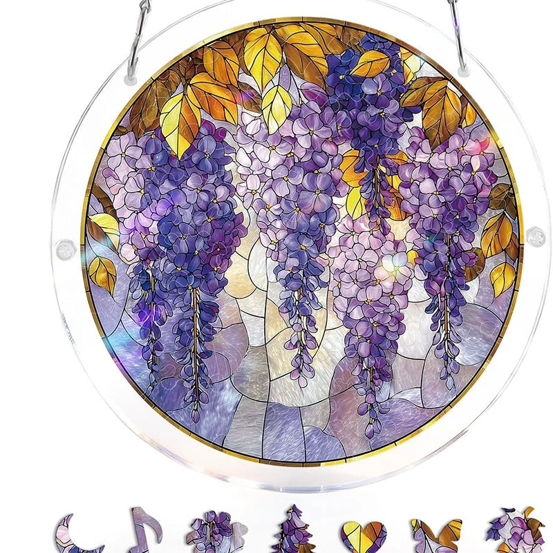 Acrylic Sunset & Sea Jigsaw Puzzle Window Hanging - Image 21