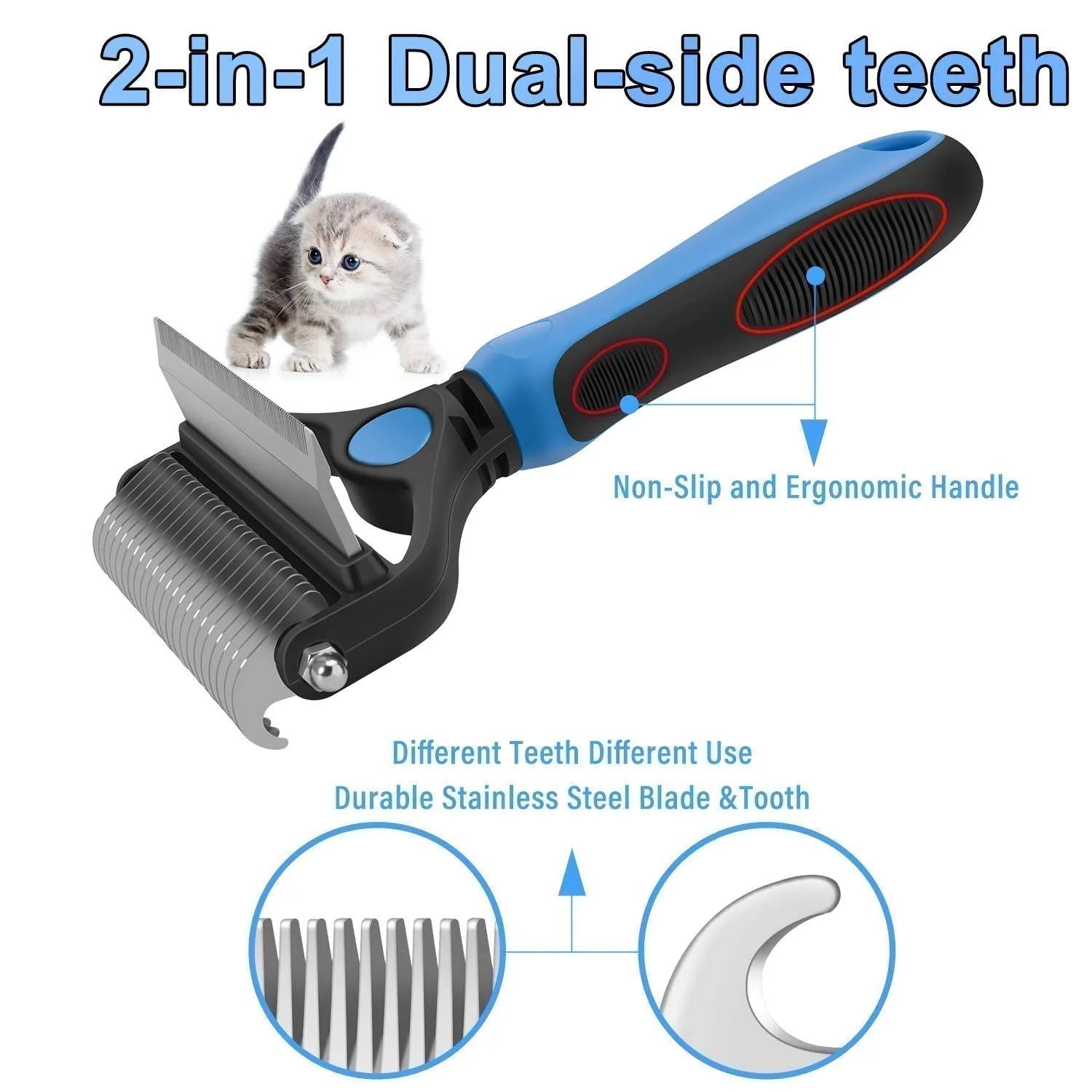 ⏰🔥LIMITED TIME 50% OFF! 🐾 Professional Deshedding Tool for Dogs & Cats – Gentle, Efficient & Fur-Free Home ✨💖 - Image 13