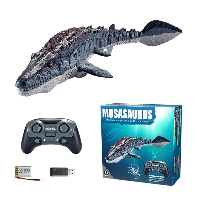 2.4G RC Mosasaurus Swimming Toy with Spray - Image 10