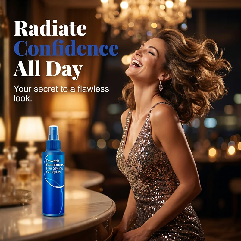 Powerful Glamorous Hair Styling Gel Spray - Image 7