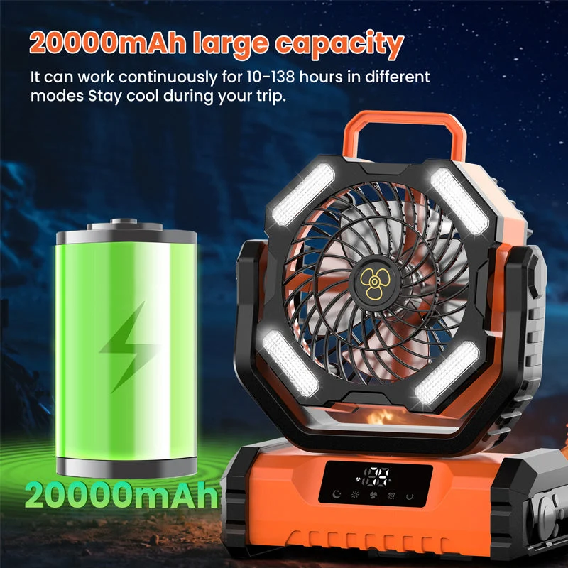 🏆HOT SALE 50%OFF🍃Portable Oscillating Fan with Remote Control - Image 3
