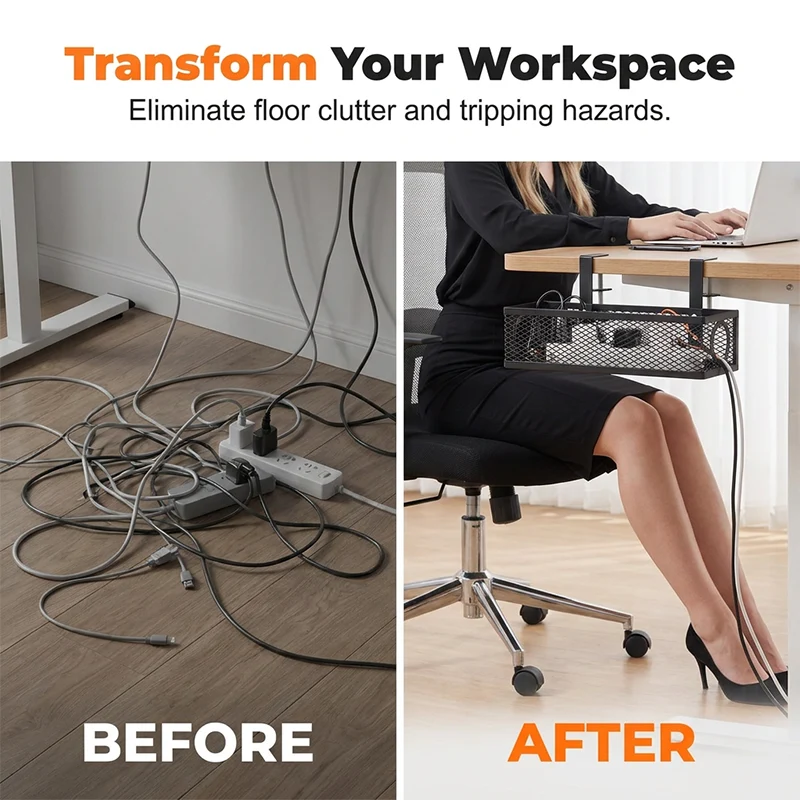 Under Desk Cable Organizer - Image 3