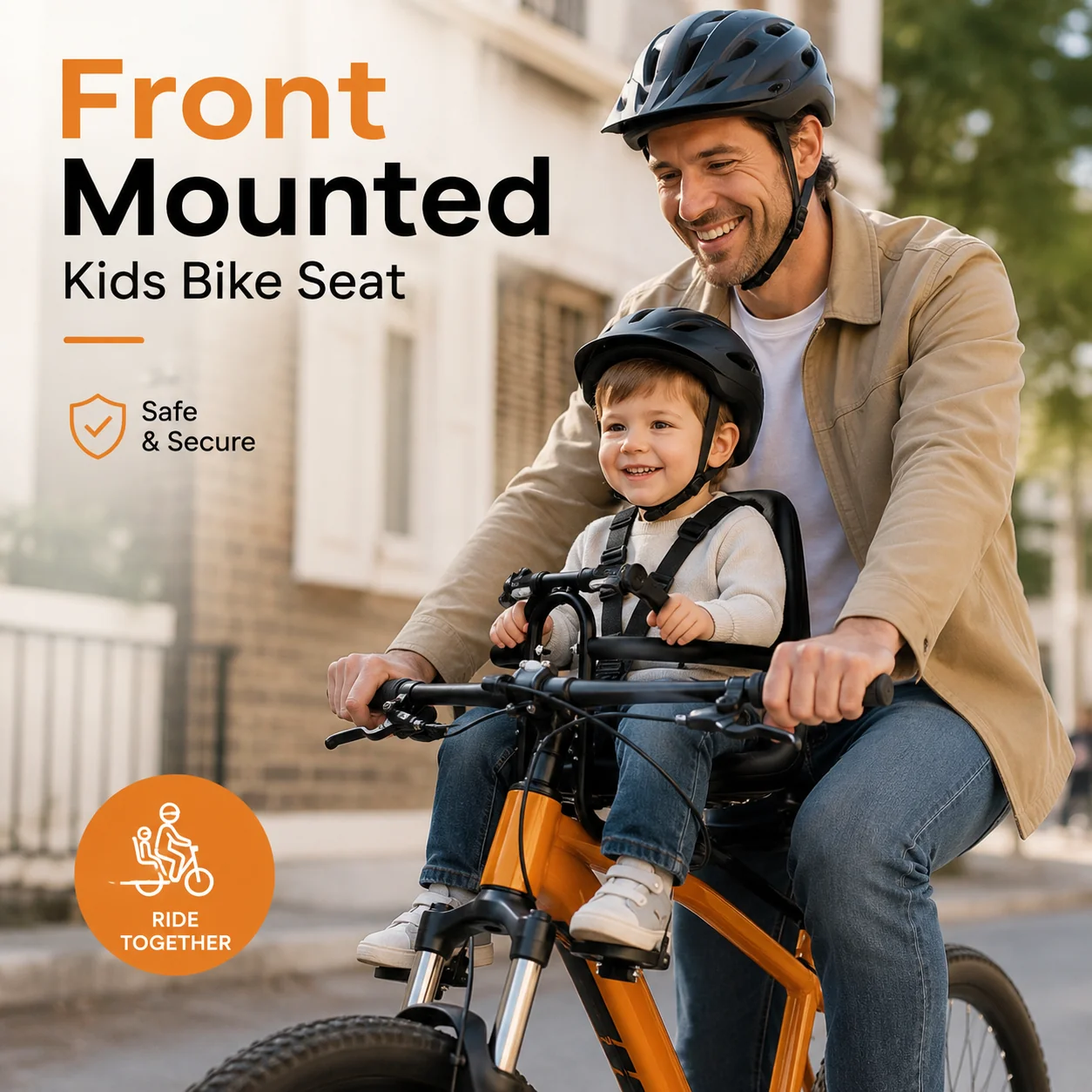 📢📢40% OFF !! ⏰Front Mounted Kids Bike Seat - Image 2