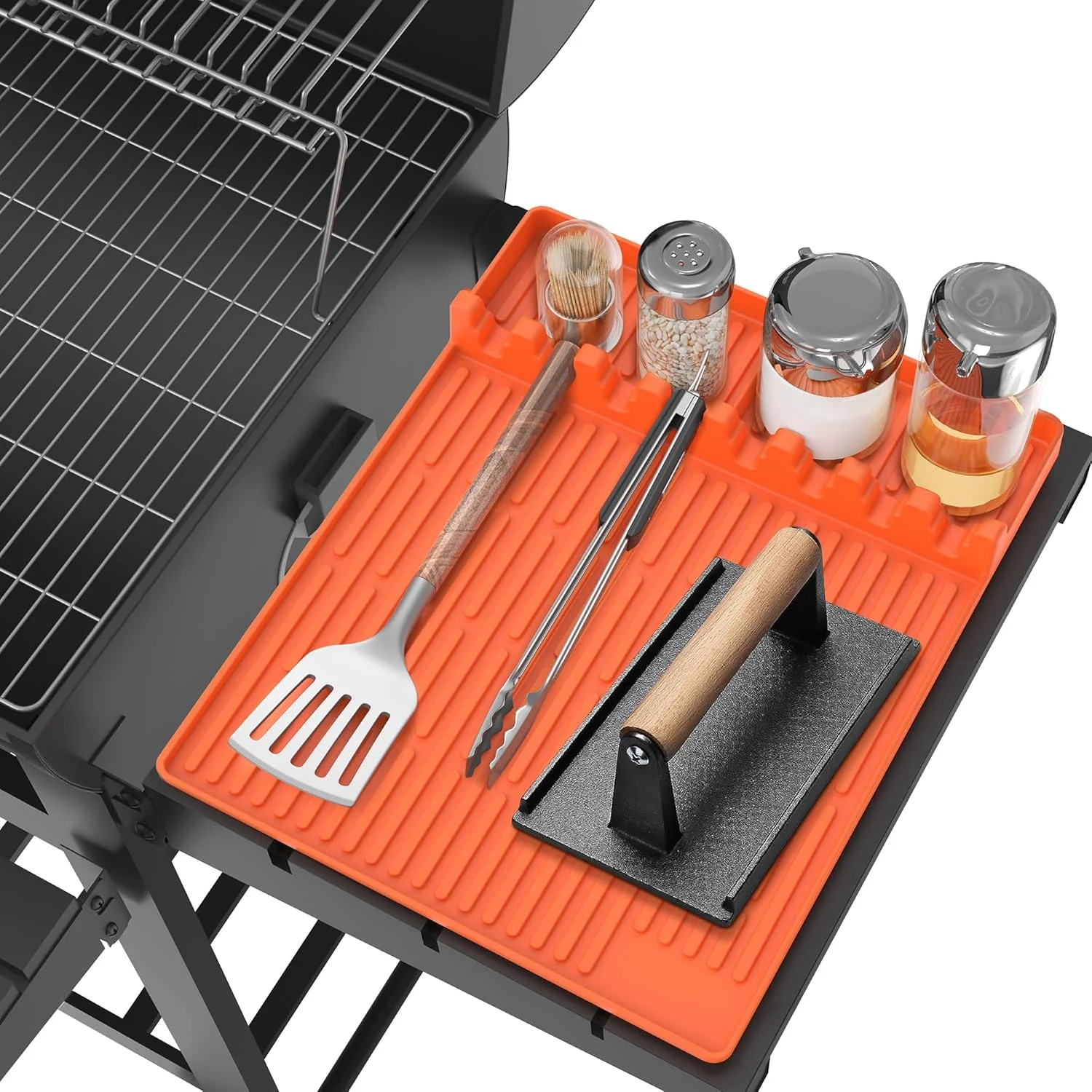 🌞Summer Sale 50% OFF🔥Silicone Grill Tools Mat with Drip Pad - Image 11