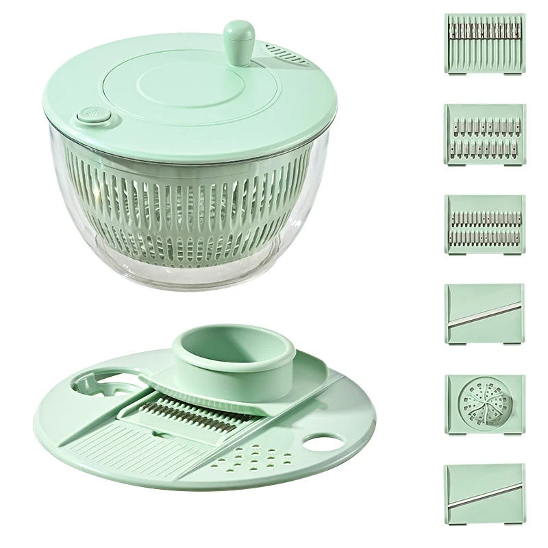 9-in-1 Multifunctional Large Capacity Salad Spinner & Slicer - Image 12