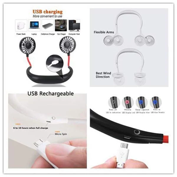 ✨ Summer Sale-49.99% OFF✨ Portable Hanging Neck Fan - Image 3