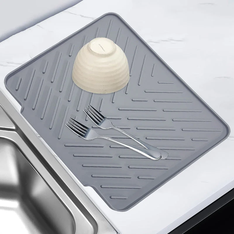 Large Size Silicone Drying Mat with Drain Lip - Image 10