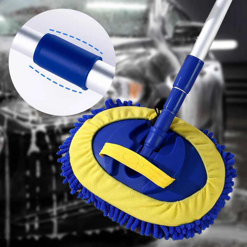 π 50% OFF NOW! π§½ Durable Aluminum Long Handle Telescopic Car Wash Mop β Soft Microfiber, Scratch-Free & Adjustable Length β¨ - Image 6
