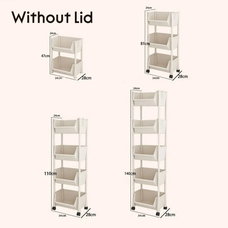 Multi-Tier Rolling Storage Cart for Narrow Spaces - Image 13