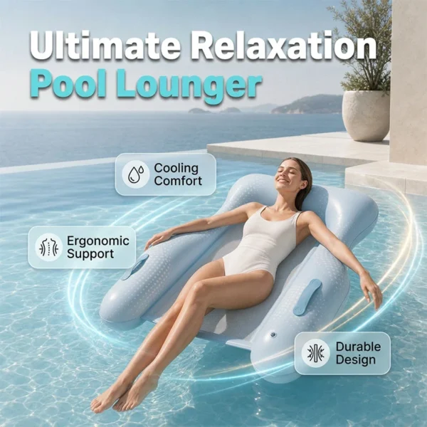 🎁Skin-Friendly PVC Pool Lounger Float