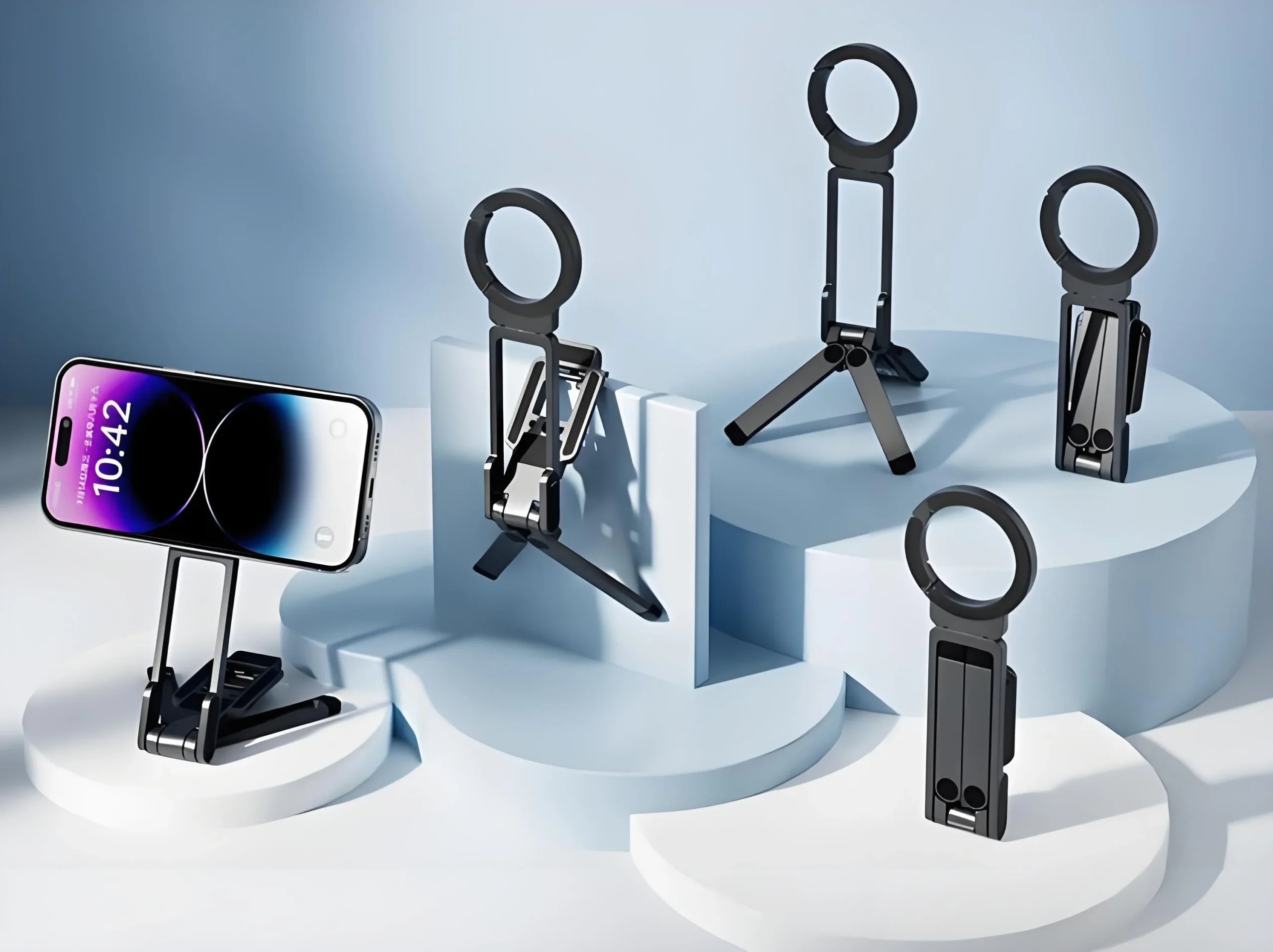 π’π’50% off!! β° Magnetic Mount β 5-in-1 Mini Tripod with Dual MagSafe Magnets, Foldable Hook & Arca-Swiss Base! π±π₯ - Image 5
