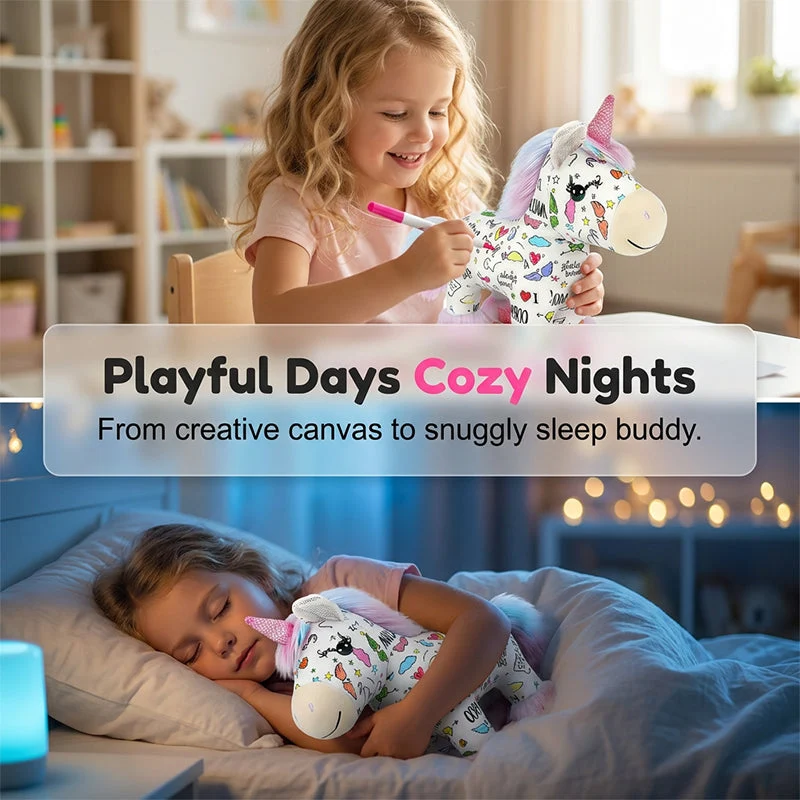 DIY Color-In Unicorn Plush Toy Kit - Image 6