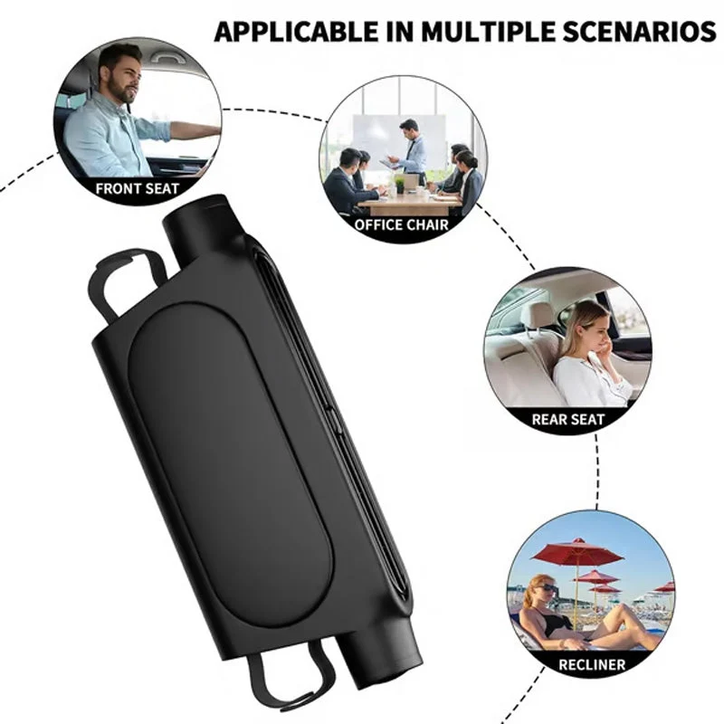 USB Car Headrest Cooling Fan with 3 Speeds - Image 4