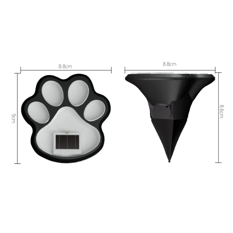 Solar Paw Print Garden Lights - Image 8