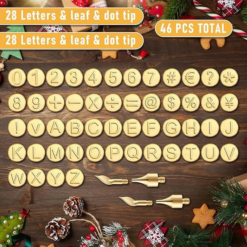 🔥Last Day Sale 49%🔥26 Letters Copper Mold —DIY Wood Burning/Carving Set - Image 5