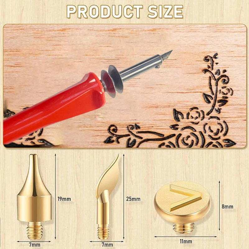 🔥Last Day Sale 49%🔥26 Letters Copper Mold —DIY Wood Burning/Carving Set - Image 6