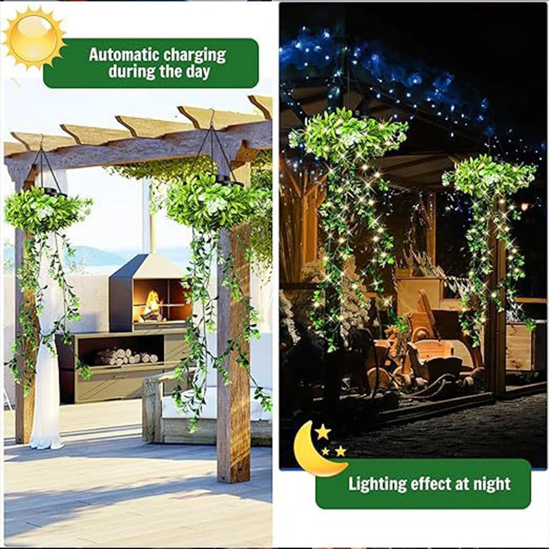 ⏳Limited-time 50% off⏰Solar-Powered Hanging Milan Grass Light🌞💡 - Image 2